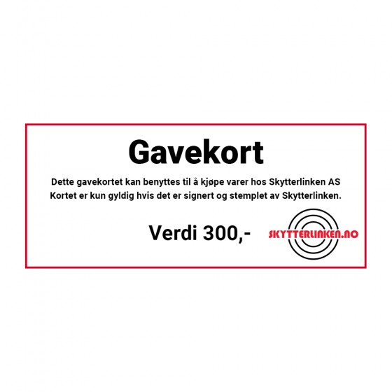Gavekort 300,-