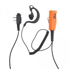 Icom ProEquip PRO-P600LS/LA Öronheadset och mikrofon, orange
